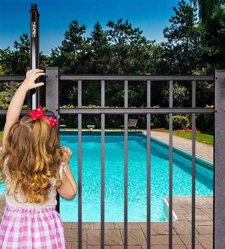 Child-proof pool gate lock