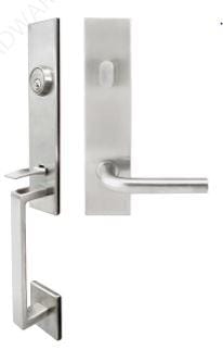INOX Manhattan Handle Set with Cologne Inside Lever